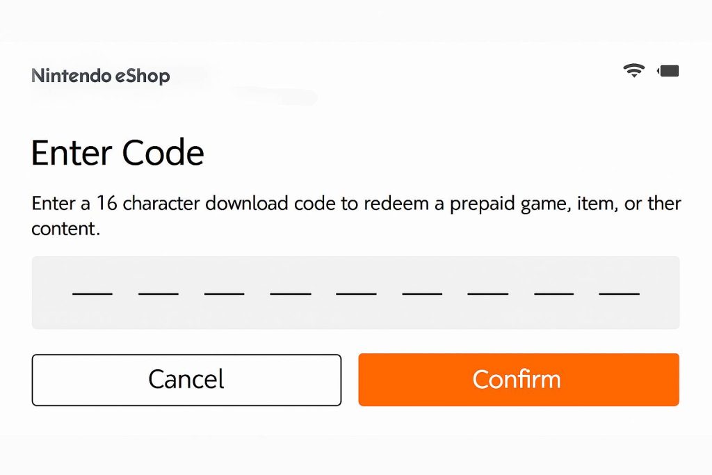 Nintendo gift card codes